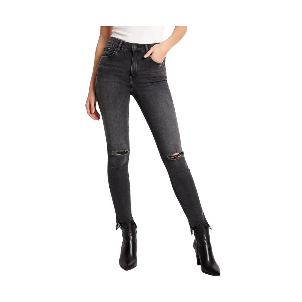 Mother Swooner Dagger Ankle Fray Baa Baa Black Sheep Jeans 25